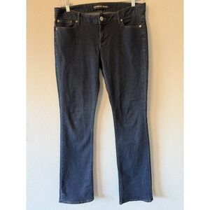 Express Stella Barely Boot Low Rise Dark Blue Women's Jeans 5-Pocket Size 12L